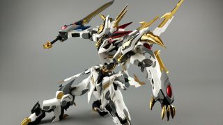1/100 Metal Myth Barbatos Dragon King Gundam Action Figure Robot Toy Model Kit 5