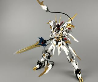 1/100 Metal Myth Barbatos Dragon King Gundam Action Figure Robot Toy Model Kit 6