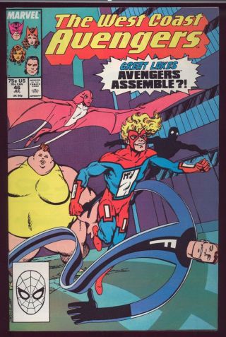 West Coast Avengers 46 (july 1988) Very Fine Marvel Comics