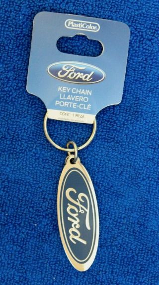 Ford Blue Oval Emblem Badge Key Chain Key Fob Accessory F100 F150 Truck Bronco
