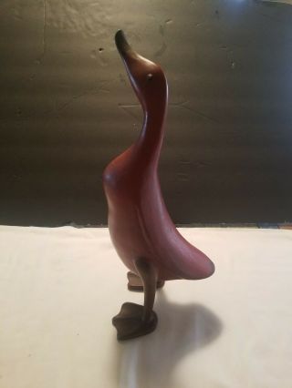Vintage Hand Carved Wooden Duck Bird Wood Figurine Sculpture