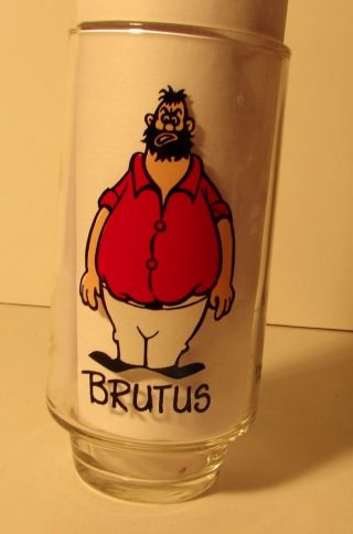 Brutus Popeye Coca Cola 1975 Glasses