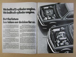 1979 Bmw V12 V8 6 - Cylinder In - Line Engines Research 733i Sedan Vintage Print Ad