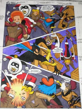 Batgirl Adventures 1 Color Guide Art Batman Early Harley Quinn Pg 32