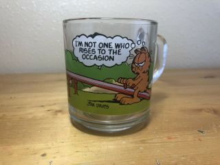 Vintage 1978 McDonald’s Garfield Glass Mug Set Of 4 4
