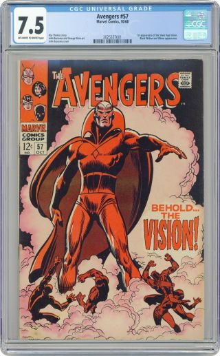 Avengers (1st Series) 57 1968 Cgc 7.  5 2025337001
