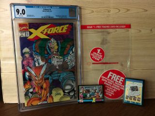 X - Force 1 (aug 1991,  Marvel) Cgc 9.  0 Negative Upc With Bag & Inserts