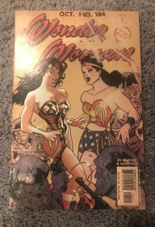 Wonder Woman 184 NM/ M White Pges Adam Hughes Cover DC Comics 2002 3