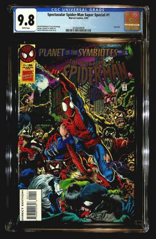 Spectacular Spider - Man Special 1 Cgc 9.  8 Venom Carnage Lizard Flip Book