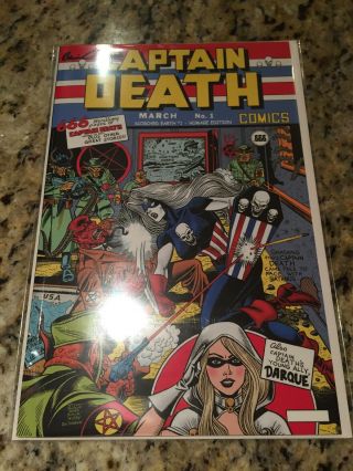 Lady Death Scorched Earth Homage Kickstarter Captain America Cover Signed