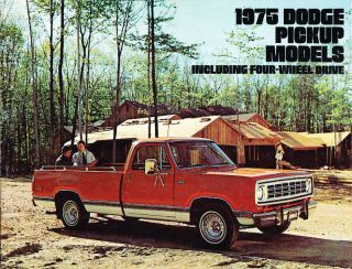 1975 Dodge Ram Truck 16 - Page Deluxe Sales Brochure D100 D200
