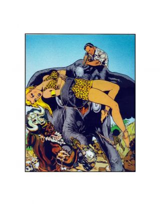 Sheena,  Queen Of The Jungle Golden Age Style Fiction House Comics Sericel