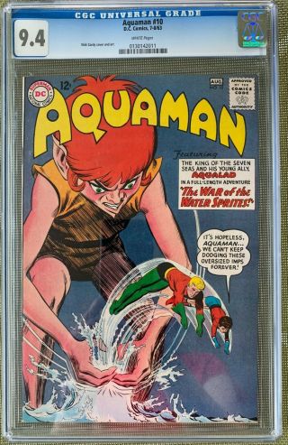 Aquaman 10 (1963) Cgc 9.  4 - - White Pages; Nick Cardy Cover And Art