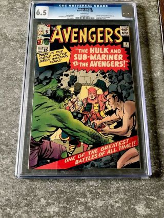Avengers 3 Cgc 6.  5 Vintage Marvel Comic Key 1st Sub - Mariner & Hulk Team - Up