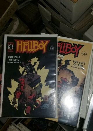 Set Of Hellboy Box Full Of Evil 1 - 2 Dark Horse Comics Series Set M/nm Cgc Ready
