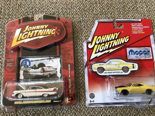 (2) Johnny Lightning Die - Cast Mopar Or No Car Cars 58 Plymouth Belvedere,