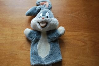Warner Bros.  Vintage 1991 Warner Brothers Bugs Bunny Hand Puppet 15 " Plush.