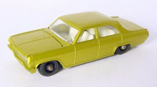 1966 Lesney Matchbox No.  36 Opel Diplomat Yellow W Tow Hitch Diecast