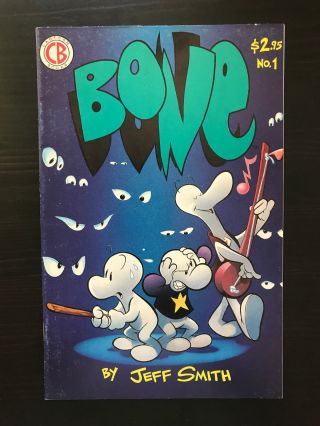 Bone 1 1991 3rd Print Cartoon Books Comic Jeff Smith