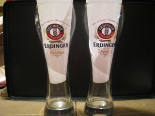 Erdinger Weissbrau 0.  5l Pilsner Beer Glasses