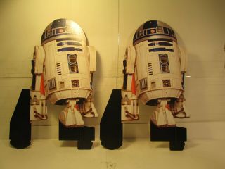 Star Wars R2 - D2 Advertising Display Cardboard Cutout Set Of 2 T3804