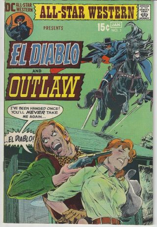 All - Star Western (2nd Series) 3 Dec 1970 - Jan 1971 Outlaw & El Diablo In Vf