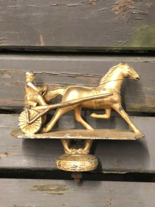 Vintage Antique Horse Racing Trophy Topper Equine