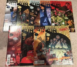 Marvel Sin 0 - 8,  Siege 1 - 4,  House Of M 1 - 8,  Age Of Ultron 1 - 10,