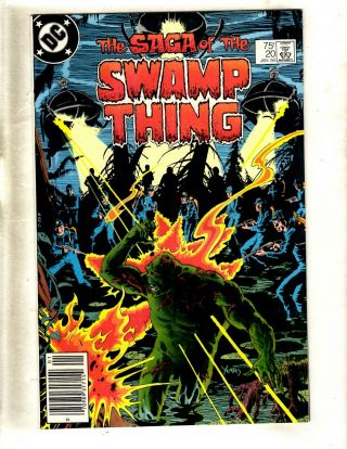 Saga Of The Swamp Thing 20 Nm - Dc Comic Book Alan Moore 1st Issue Key Ws9
