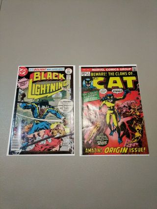 Beware The Claws Of The Cat 1 And Black Lightning 1 - Both In The Good/vg Range