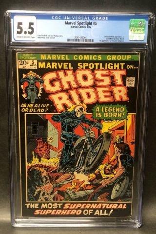 Marvel Spotlight 5 (1972) Cgc 5.  5 Origin & 1st Appearance Of Ghost Rider