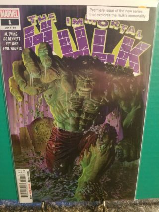Immortal Hulk 1 1st Print Marvel Comics 2018 Nm Never Read