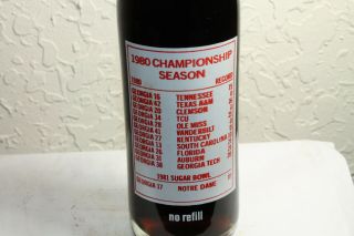 1980 Georgia Bulldogs National Champions Coca Cola 10 oz ACL Bottle Full w/ Cap 4