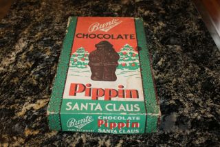 Vintage Cardboard Candy Box Bunte Brothers Chicago Pippin Santa Claus Chocolate