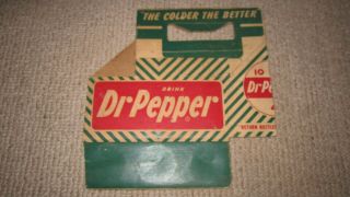 - Vintage - Drink Dr.  Pepper. ,  6 Bottle,  Cardboard Carrier,  American