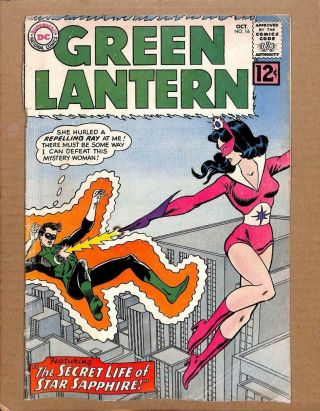 Green Lantern 16 - Origin & 1st App S.  A Star Saphire Justice League Dc Comics