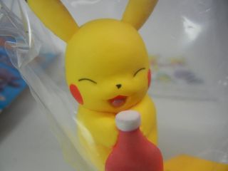 Pokemon Big Eraser Figure " 2.  Pikachu [ketchup] " Pocket Monster Re - Ment Japan