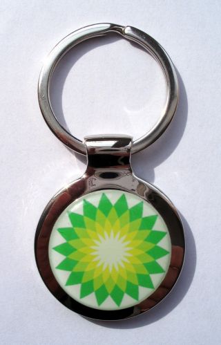Bp Gas Key Chain,  British Petroleum Gasoline Logo Keychain,  Bp Gas Keychain