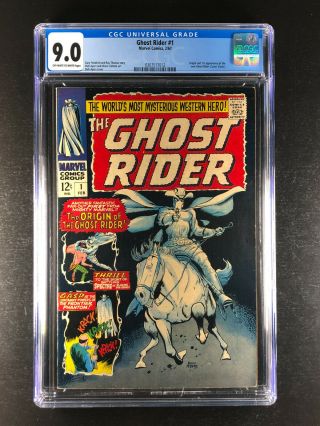 The Ghost Rider 1 Cgc 9.  0 Origin 1st App Ghost Rider Banshee Jamie Jacobs