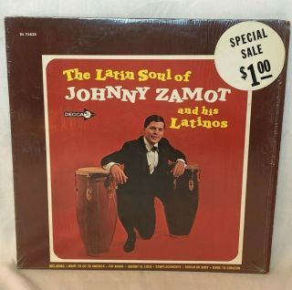 Johnny Zamot And His Latinos The Latin Soul 1967 Vinyl Lp Record Vg,  In Shrink
