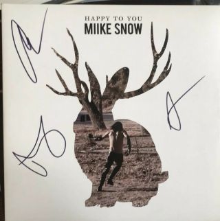 Miike Snow Vinyl Bundle Signed Happy To You And Miike Snow Debut Album 1st Press