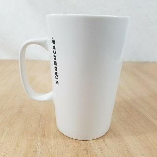 2016 Starbucks White Etched Siren Ceramic Tall 16oz Coffee Mug 2