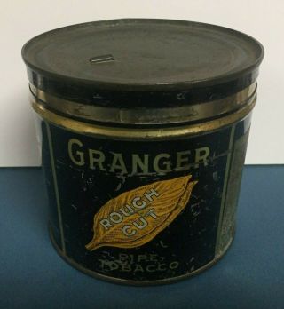 Vintage Granger Rough Cut Pipe Tobacco Tin