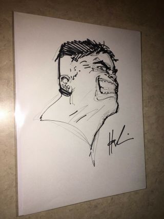 Howard Chaykin Art Sketch Drawing The Incredible Hulk