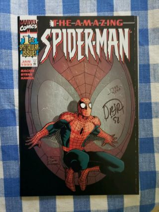 The Spiderman 1 Variant Signed By John Romita Jr
