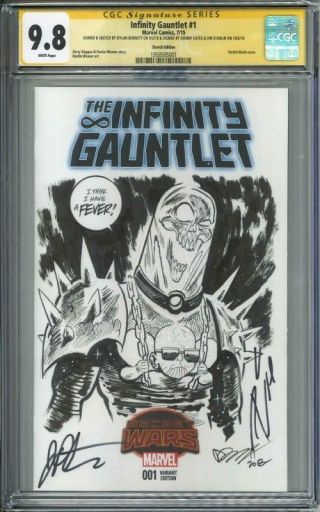 Infinity Gauntlet Cgc Ss 9.  8 Cosmic Ghost Rider Baby Thanos Burnett Donny Cates