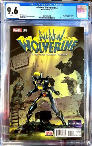 All - Wolverine 2 - Cgc 9.  6 - 1st Appearance Of Gabby/ Honey Badger - X23