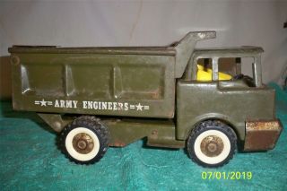 Structo Army Engineers Dump Truck 1960 