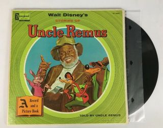 Walt Disney - Stories Of Uncle Remus Vinyl Lp And Storybook St 3907 Vg,  Vg,