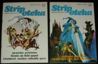 Lord Of The Rings / Full Set Of 6 Stripoteka / Yugoslavia 1981 / Tolkien Bermejo